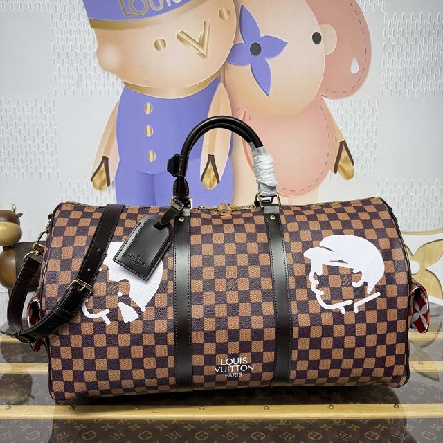 Louis vuitton origianl damier ebene keepall 50 N40799
