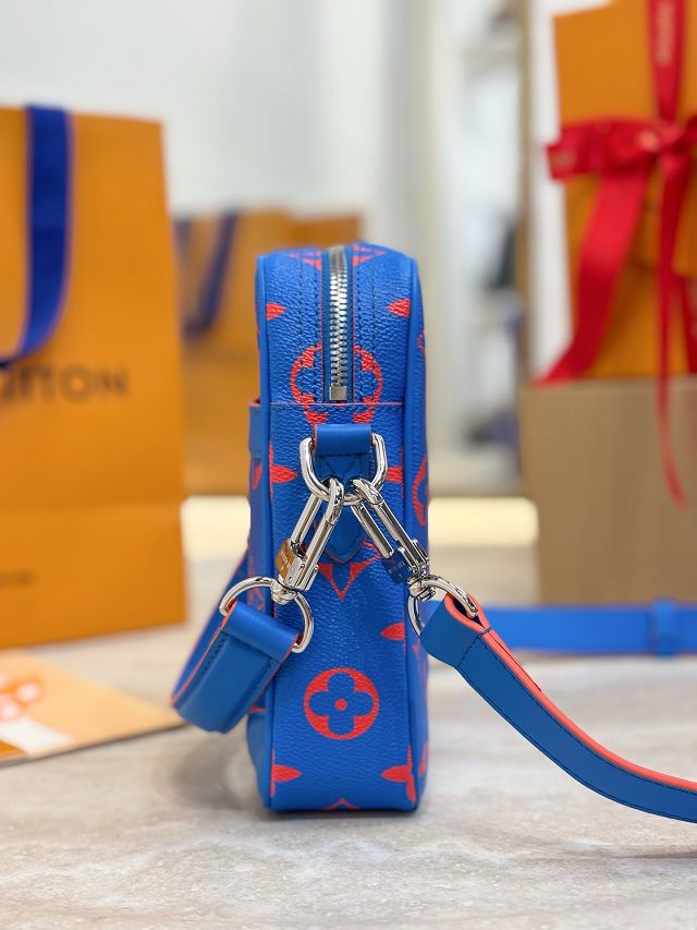 Louis vuitton original monogram canvas danube cross-body bag M14685 blue