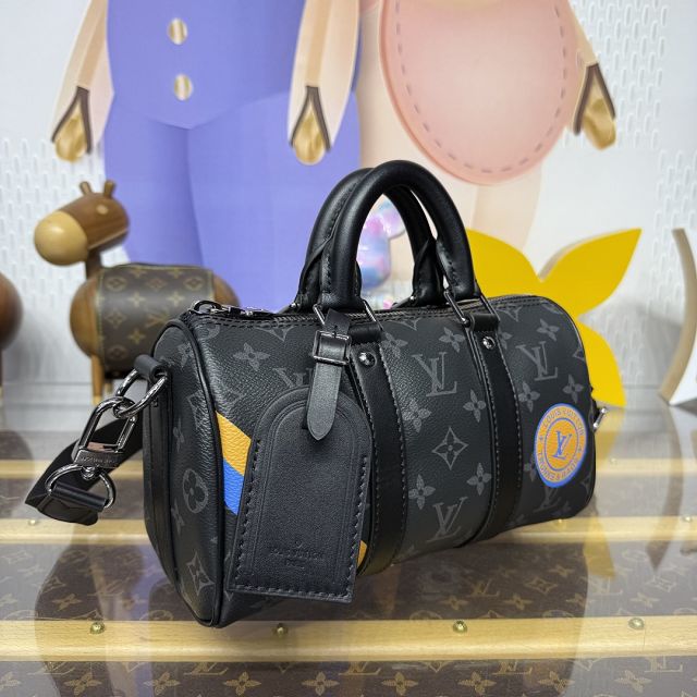 Louis vuitton original monogram eclipse keepall 25 M01942