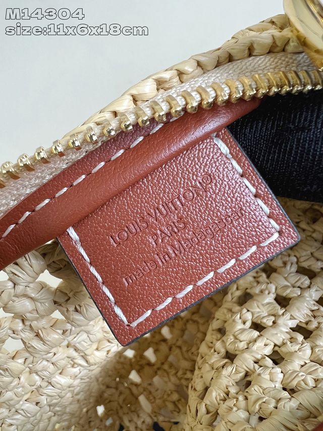Louis vuitton original raffia hills pochette M14304 apricot