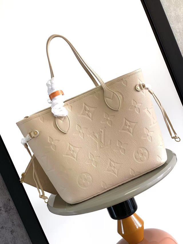 Louis vuitton original calfskin neverfull mm M45686 dune
