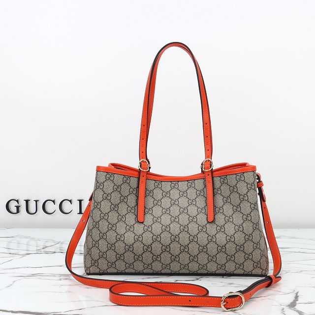 GG original fabric emblem small tote bag 815214 orange