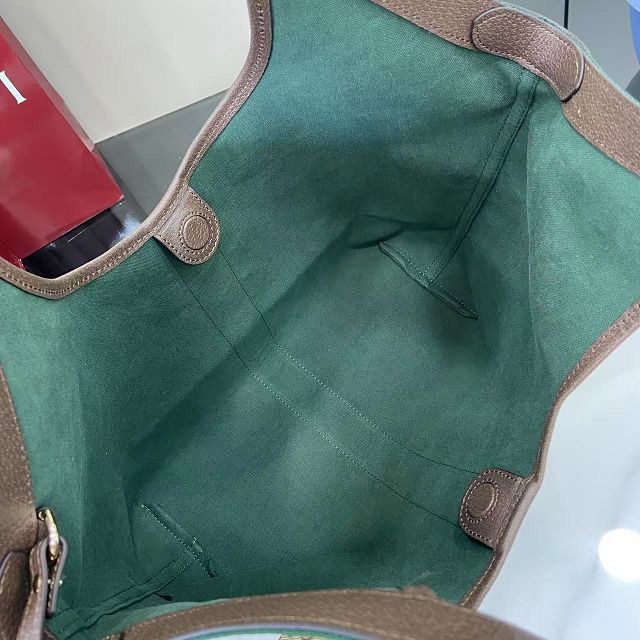 GG original canvas giglio medium tote bag 853972 brown