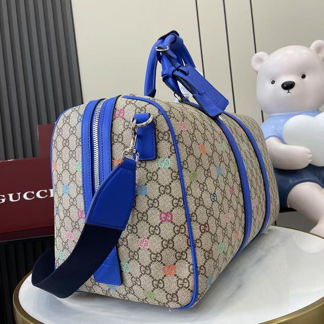 GG original canvas medium medium duffle bag 792074 blue