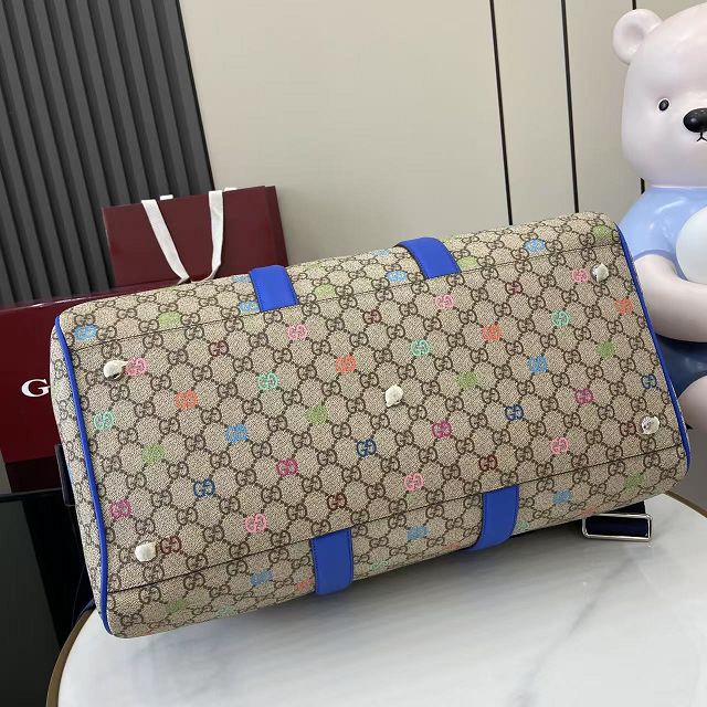 GG original canvas medium medium duffle bag 792074 blue
