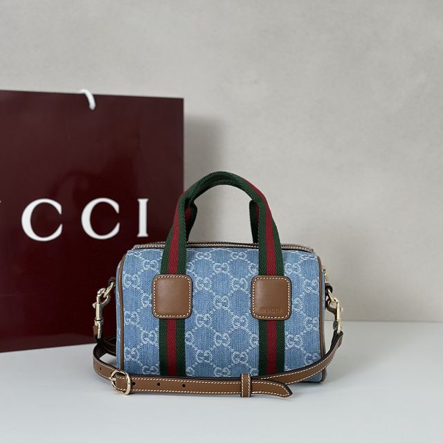 GG original denim mini handbag 859975 blue