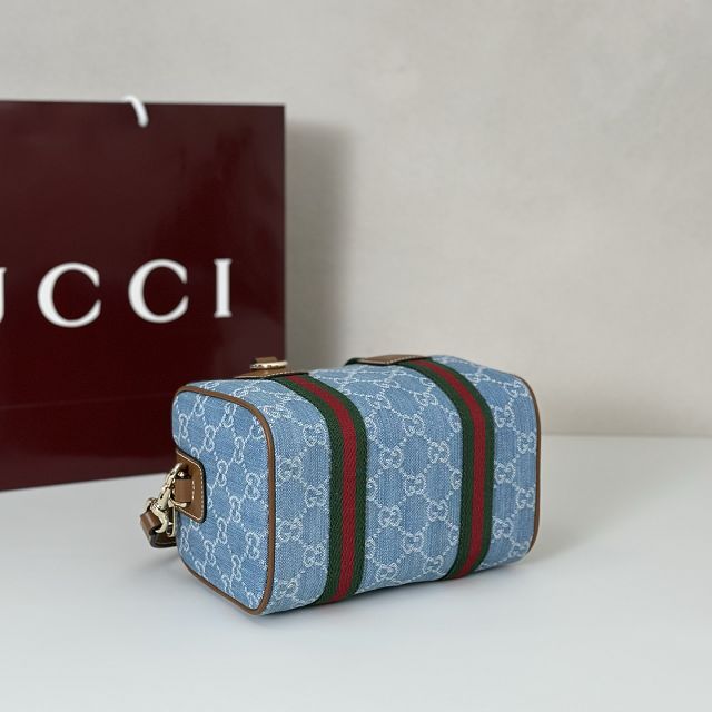 GG original denim mini handbag 859975 blue