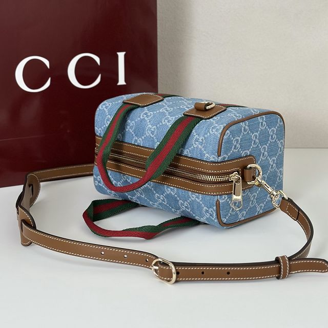 GG original denim mini handbag 859975 blue