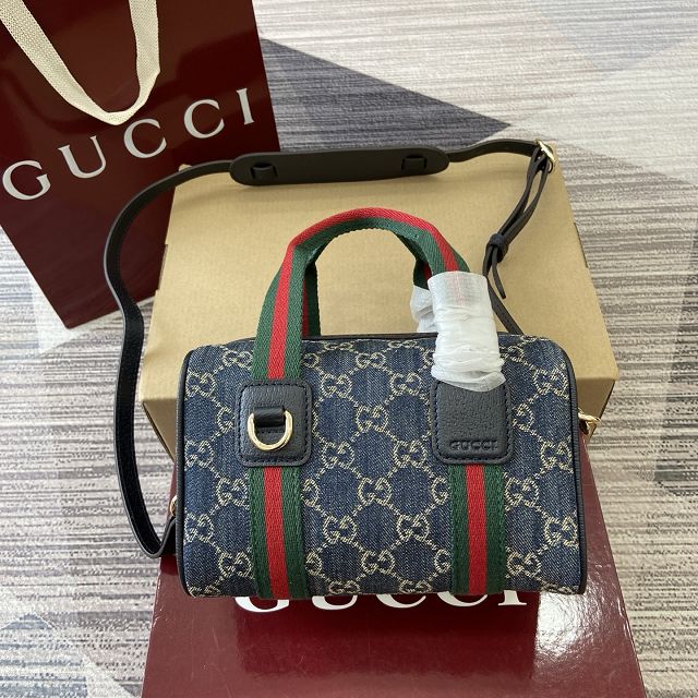 GG original denim mini handbag 859975 dark blue