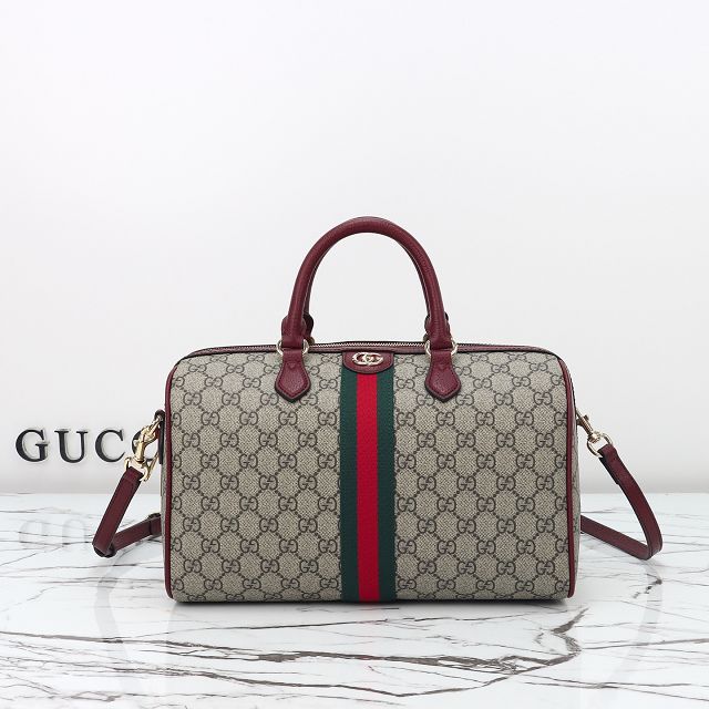GG original fabric ophidia large boston bag 836824 bordeaux