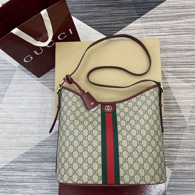 GG original fabric ophidia large shoulder bag 836871 bordeaux