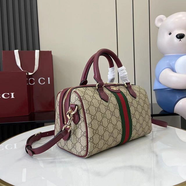 GG original fabric ophidia medium boston bag 836825 bordeaux