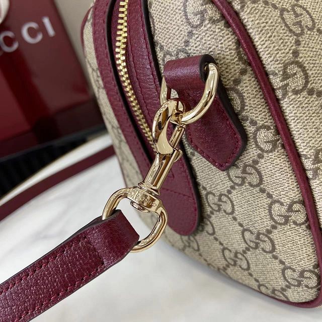 GG original fabric ophidia medium boston bag 836825 bordeaux