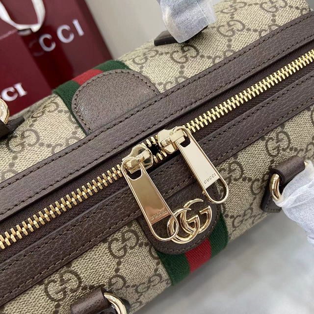 GG original fabric ophidia medium boston bag 836825 brown