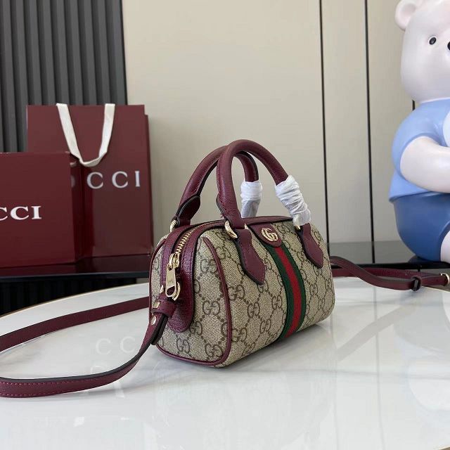 GG original fabric ophidia mini boston bag 838478 bordeaux