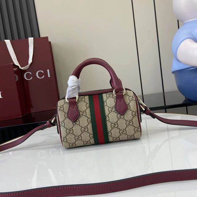 GG original fabric ophidia mini boston bag 838478 bordeaux