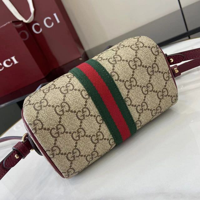 GG original fabric ophidia mini boston bag 838478 bordeaux
