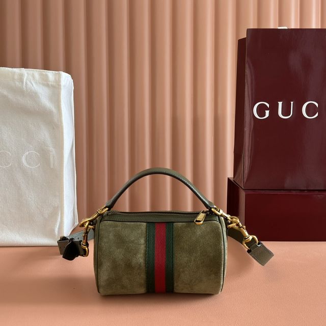 GG original suede ophidia mini bag 846869 green