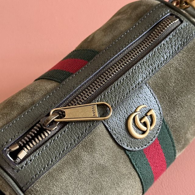 GG original suede ophidia mini bag 846869 green