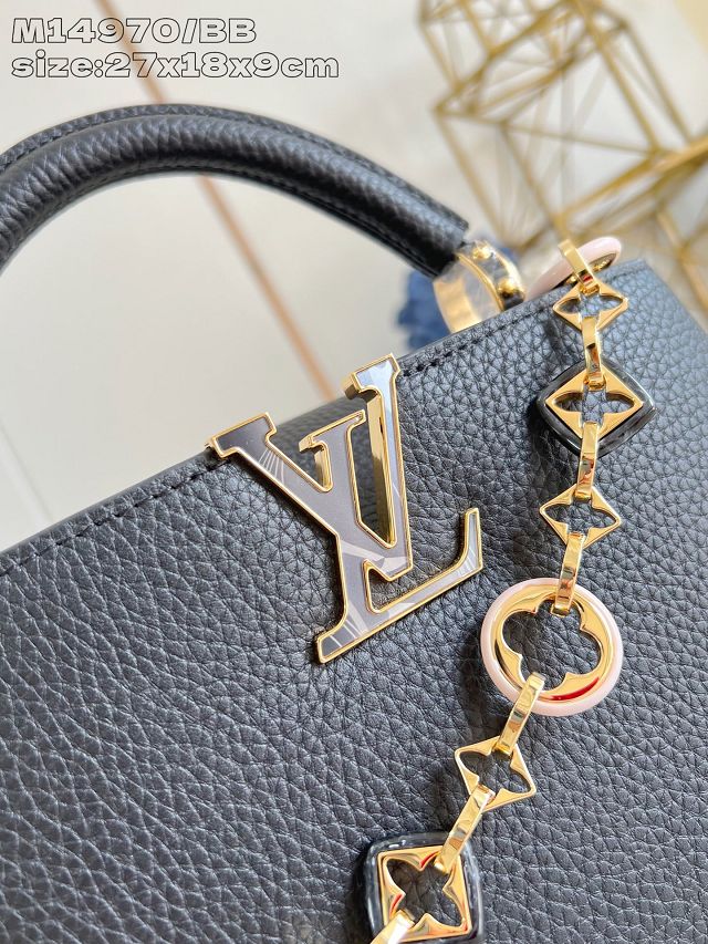 Louis vuitton original calfskin capucines BB handbag M14970 brown