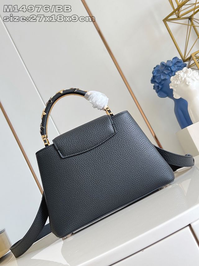 Louis vuitton original calfskin capucines BB handbag M14976 black