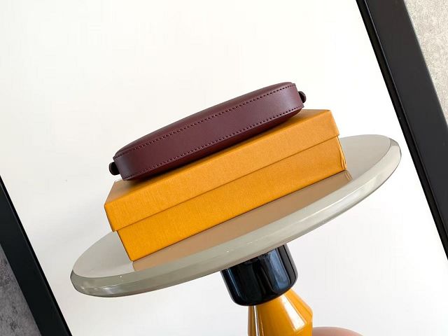 Louis vuitton original calfskin pochette LV bloom M25650 burgundy