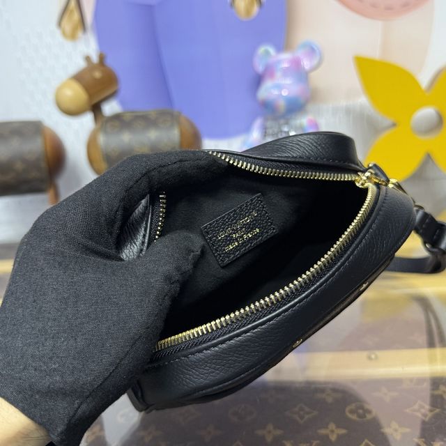 Louis vuitton original calfskin tiny camera bag M25518 black