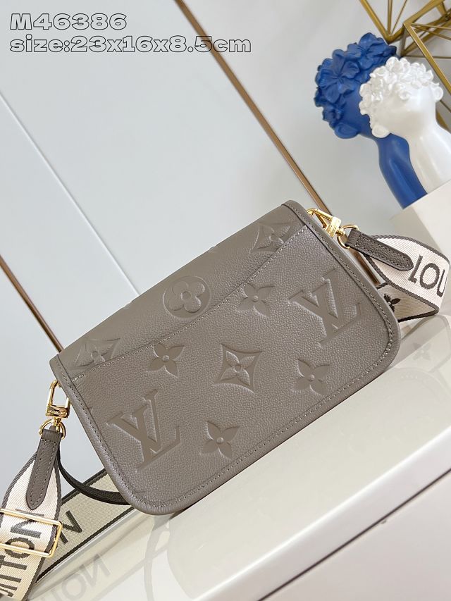 Louis vuitton original calfskin diane satchel M15049 smoke
