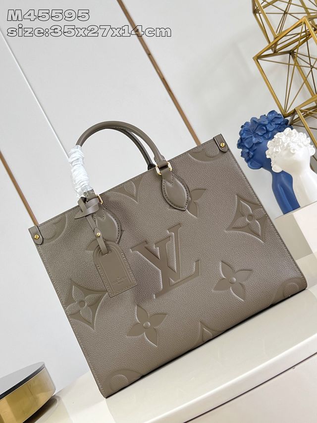 Louis vuitton original calfskin onthego mm M25523 smoke