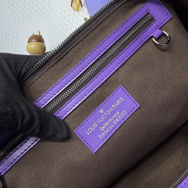 Louis vuitton original monogram canvas keepall 50 M41416 purple