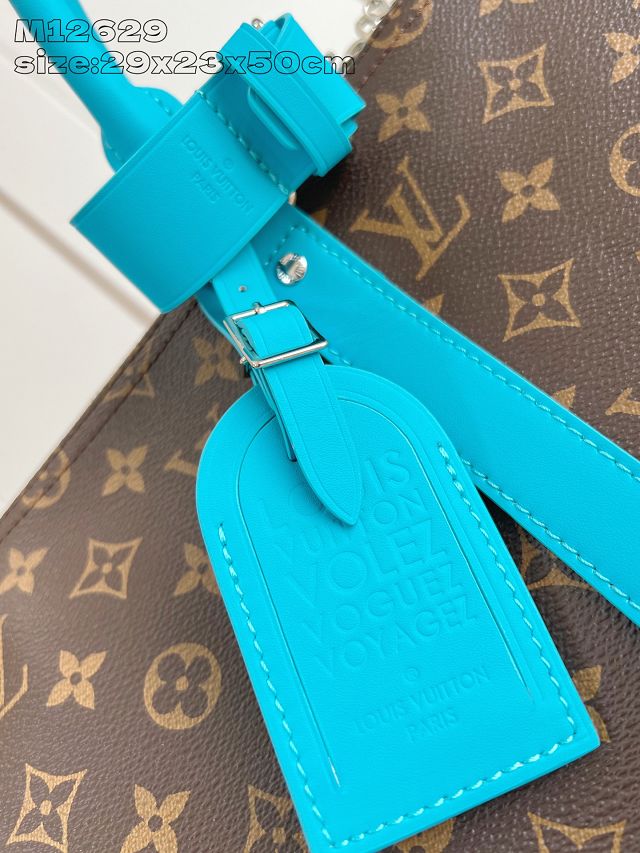 Louis vuitton original monogram canvas keepall 50 M46771 blue