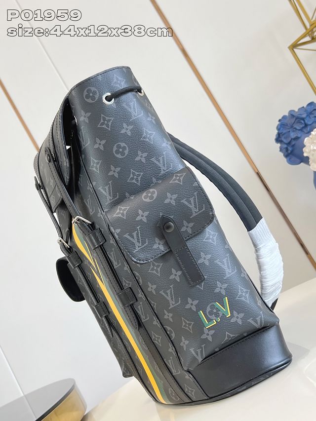 Louis vuitton original monogram eclipse christopher backpack MM P01959 