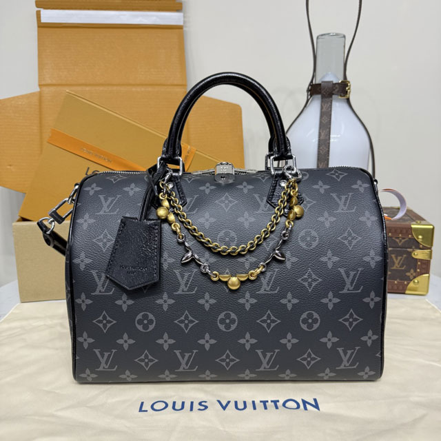 Louis vuitton original monogram eclipse speedy soft 30 M15102