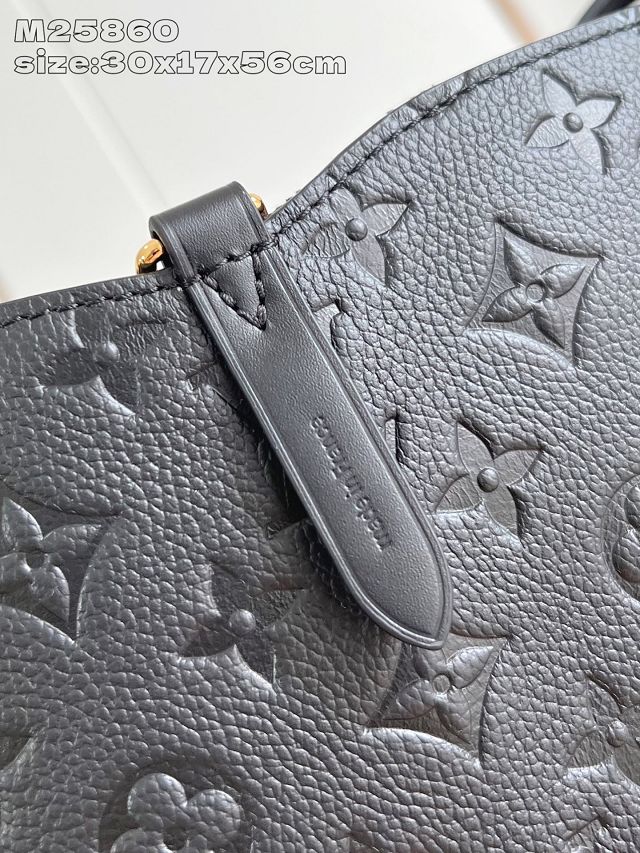 Louis vuitton original calfskin all in one mm handbag M25860 black