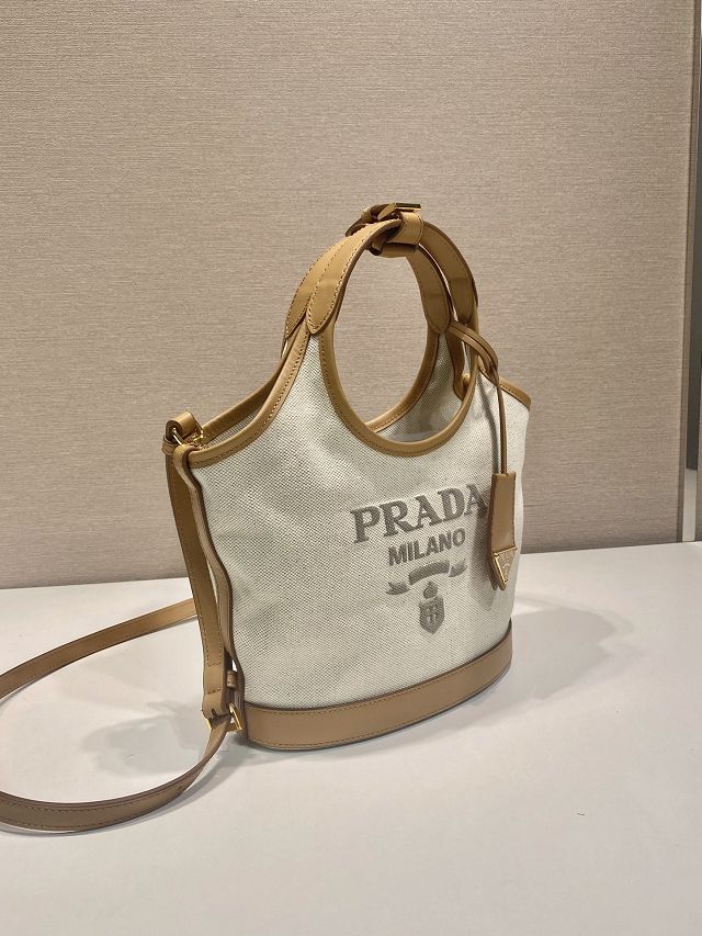 Prada original cotton tote handbag 1BG074 white