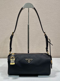Prada original nylon boston shoulder bag 1BC233 black
