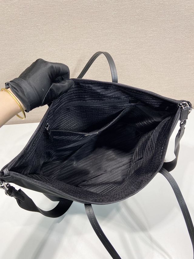 Prada original nylon medium tote bag 1BG189 black