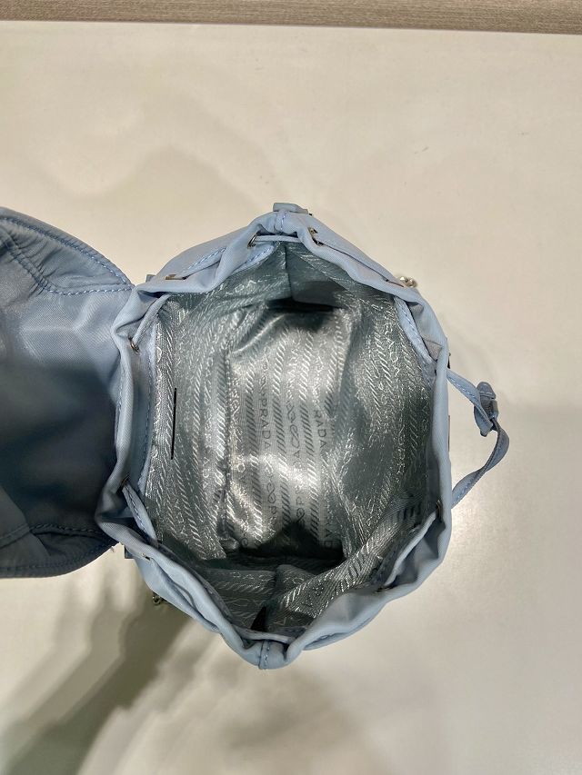 Prada original nylon mini backpack 1BH029 blue