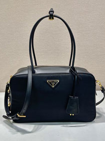 Prada original nylon top handle bag 1BB132 black