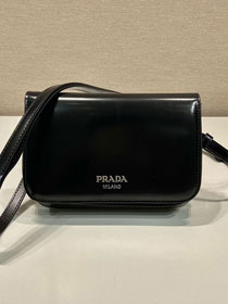 Prada original smooth calfskin small shoulder bag 2VD061 black
