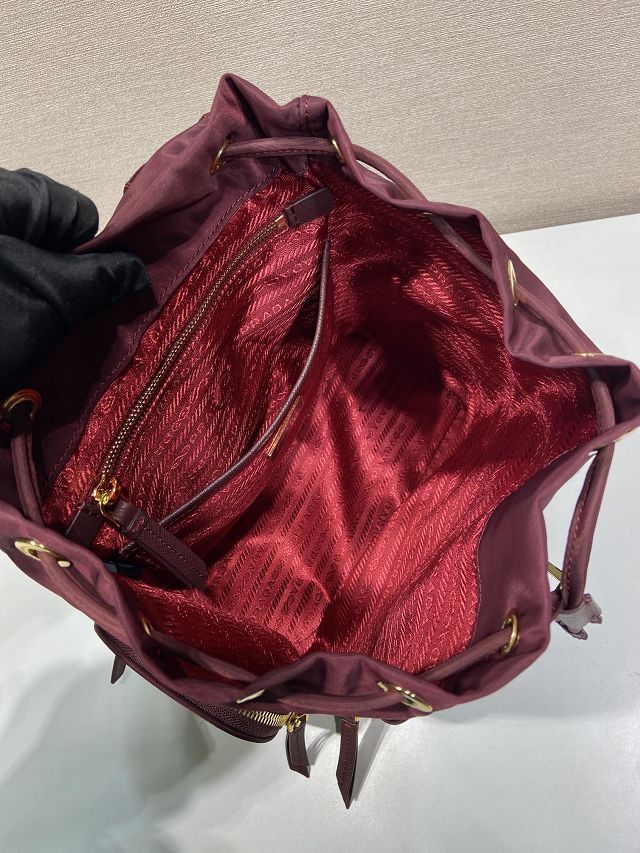 Prada original nylon medium backpack 1BZ081 bordeaux