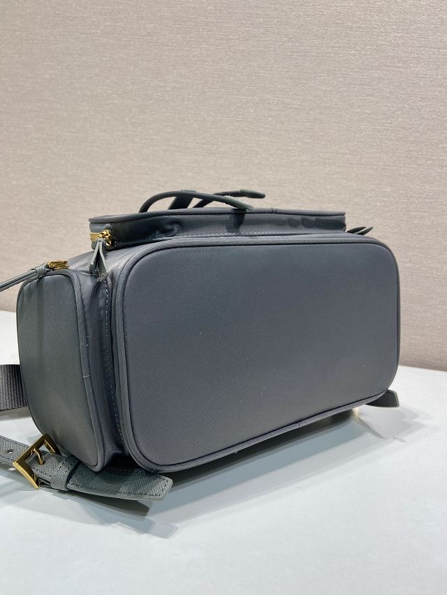 Prada original nylon medium backpack 1BZ081 grey