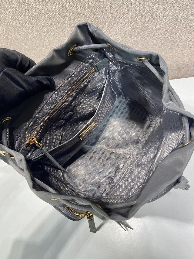 Prada original nylon medium backpack 1BZ081 grey