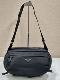 Prada original nylon medium shoulder bag 2VH991A black
