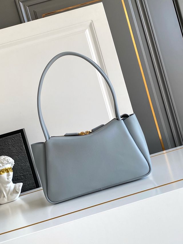 Prada original calfskin darling medium shoulder bag 1BA444 light blue