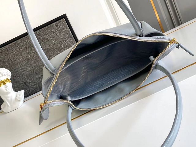 Prada original calfskin darling medium shoulder bag 1BA444 light blue