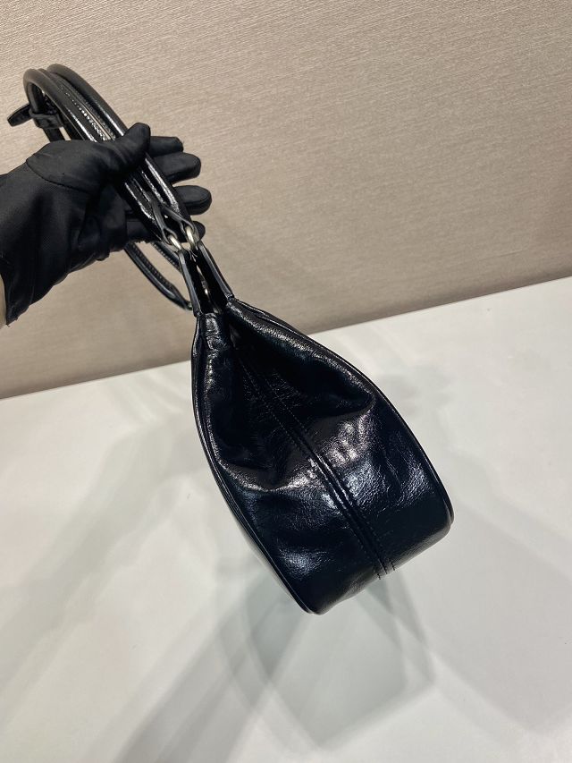 Prada original calfskin medium tote bag 1BA846 black