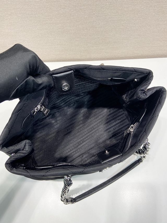 Prada original nylon medium tote bag 1BD650 black