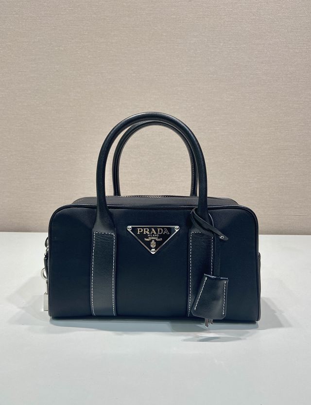 Prada original nylon small boston bag 1BG846 black