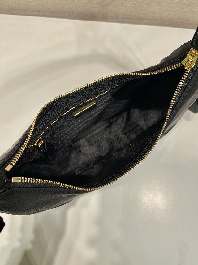 Prada original nylon small shoulder bag 1BC214 black